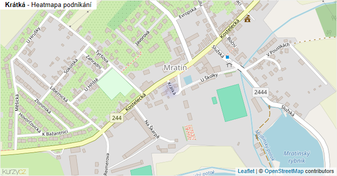 Krátká - mapa podnikání
