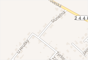 Slunečná v obci Mratín - mapa ulice