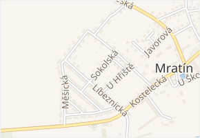 Sokolská v obci Mratín - mapa ulice
