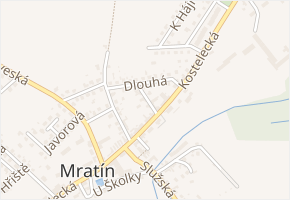Spojovací v obci Mratín - mapa ulice