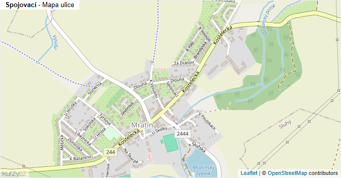 Spojovací - mapa ulice