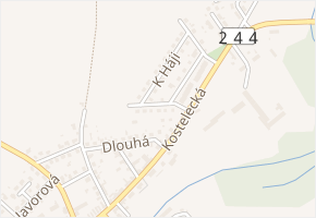 Za Dráhou v obci Mratín - mapa ulice