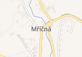 Mříčná v obci Mříčná - mapa části obce