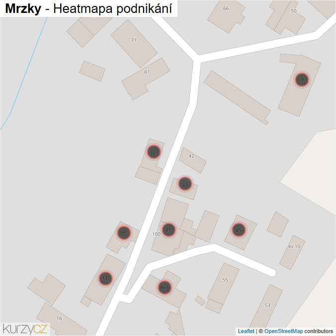 Mapa Mrzky - Firmy v obci.