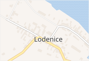 Lodenice v obci Mšecké Žehrovice - mapa části obce