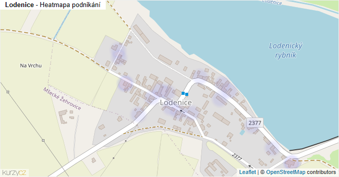 Lodenice - mapa podnikání
