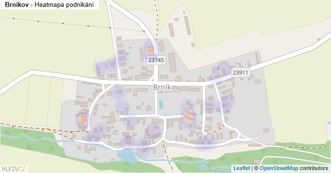 Brníkov - mapa podnikání