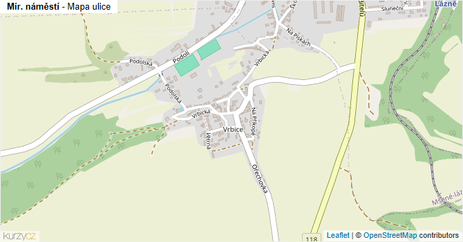 Mír. náměstí - mapa ulice