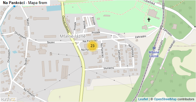 Na Pankráci - mapa firem
