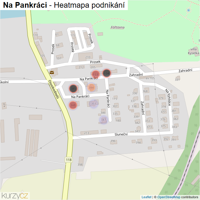 Mapa Na Pankráci - Firmy v ulici.