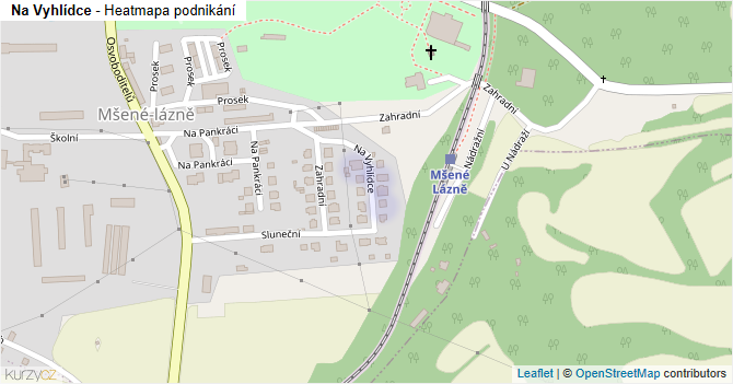 Na Vyhlídce - mapa podnikání