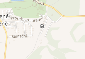 Nádražní v obci Mšené-lázně - mapa ulice