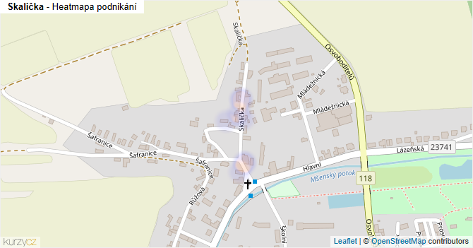 Skalička - mapa podnikání