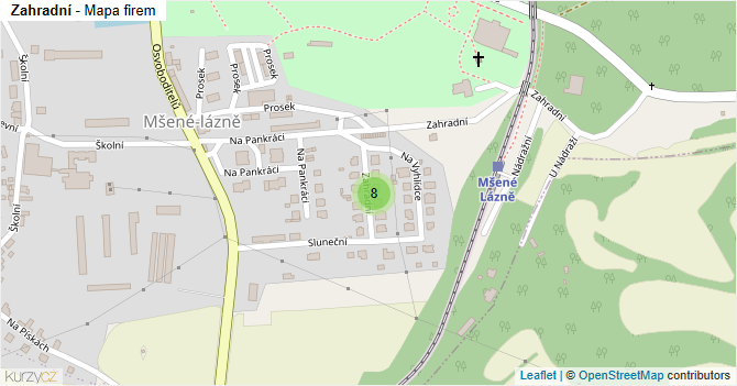 Zahradní - mapa firem