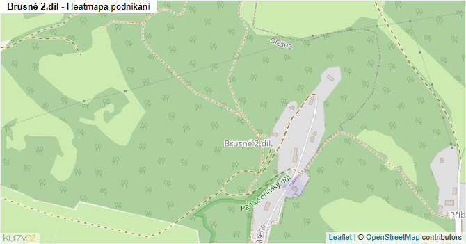 Brusné 2.díl - mapa podnikání
