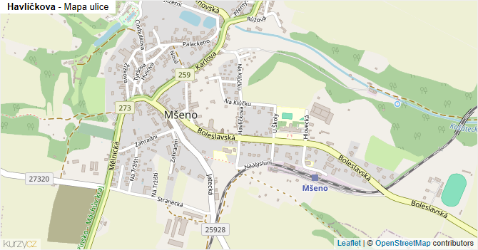 Havlíčkova - mapa ulice