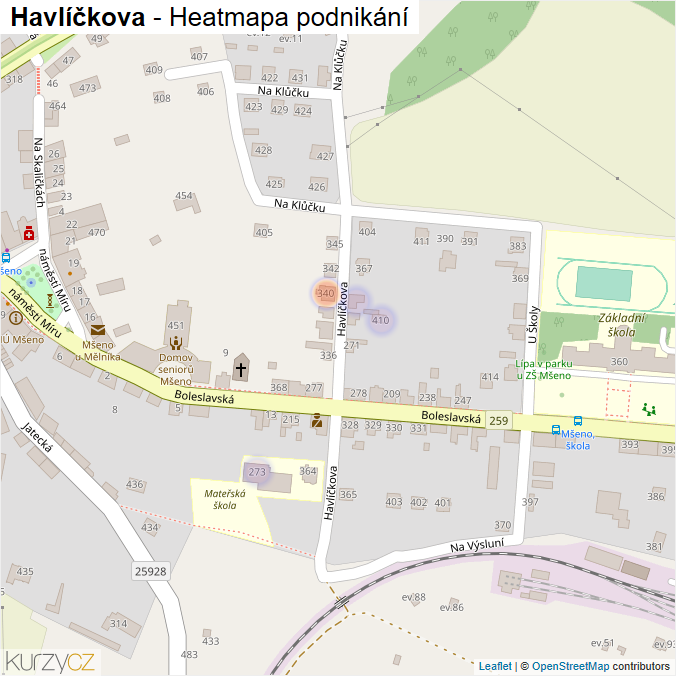 Mapa Havlíčkova - Firmy v ulici.