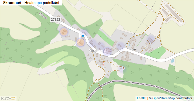 Skramouš - mapa podnikání