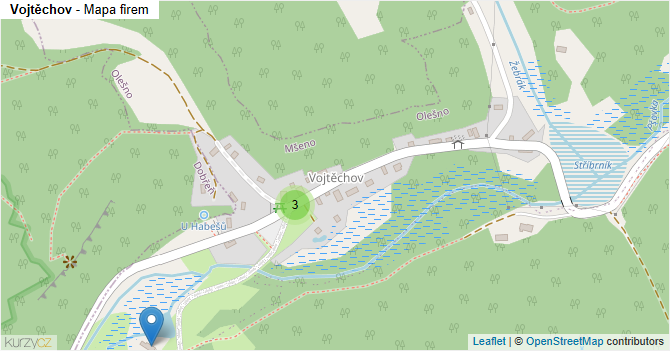 Vojtěchov - mapa firem