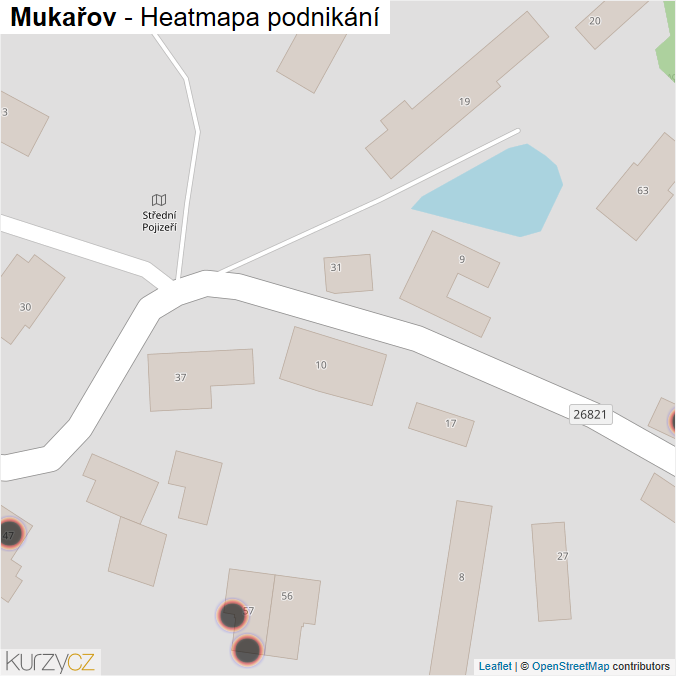 Mapa Mukařov - Firmy v obci.