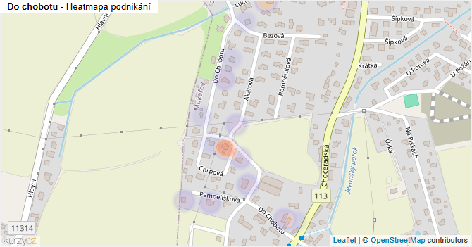 Do chobotu - mapa podnikání