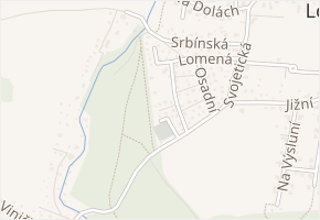 Slepá v obci Mukařov - mapa ulice