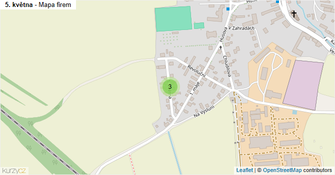 5. května - mapa firem