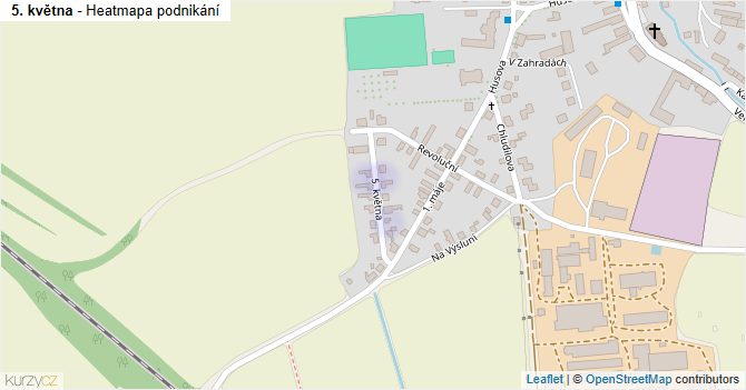 5. května - mapa podnikání