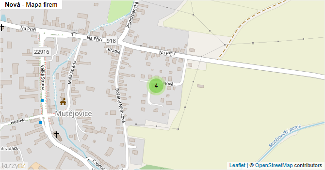 Nová - mapa firem