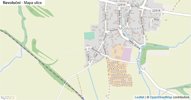 Revoluční - mapa ulice