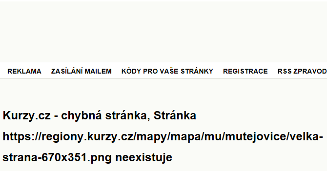 Velká Strana - mapa ulice
