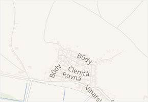 Bůdy v obci Mutěnice - mapa ulice