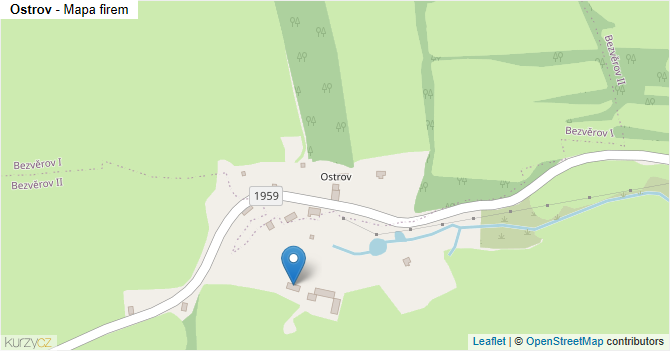 Ostrov - mapa firem