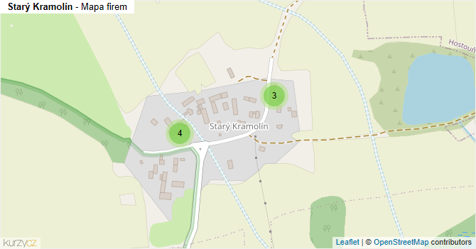 Starý Kramolín - mapa firem