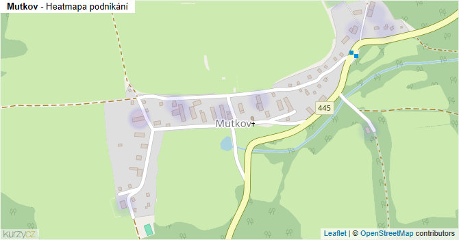 Mutkov - mapa podnikání