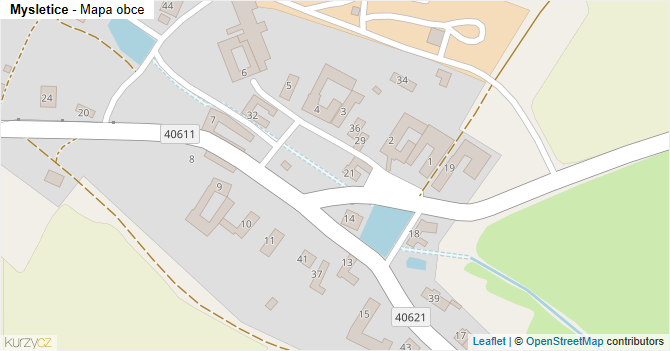 Mysletice - mapa obce