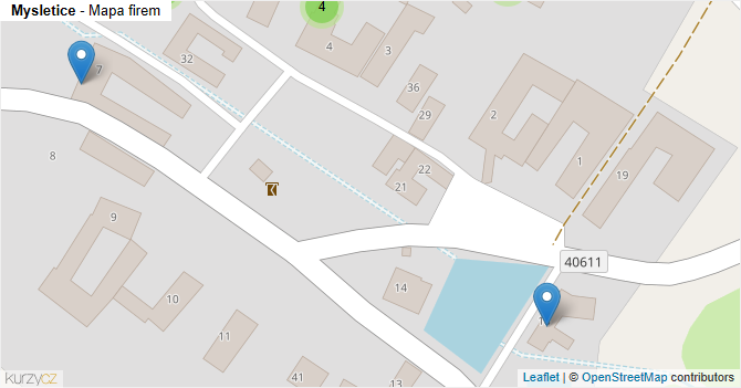 Mysletice - mapa firem