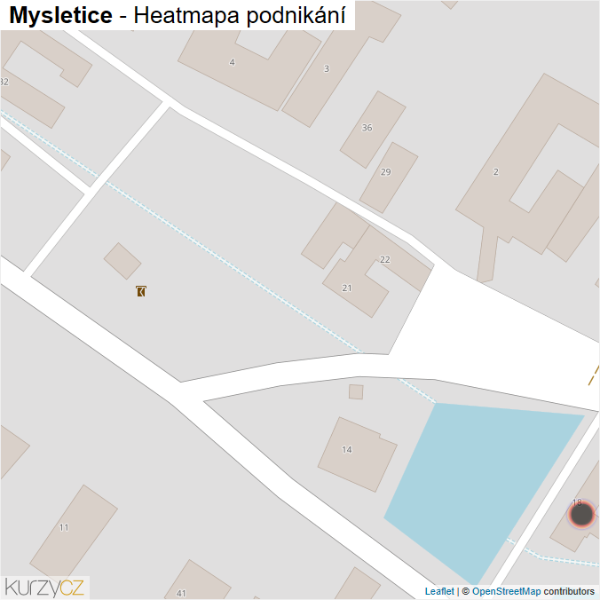 Mapa Mysletice - Firmy v obci.