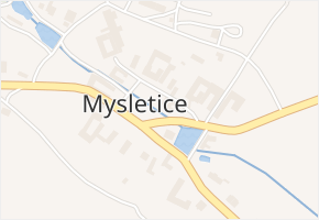 Mysletice v obci Mysletice - mapa části obce