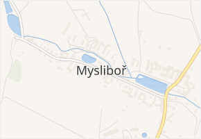 Mysliboř v obci Mysliboř - mapa části obce
