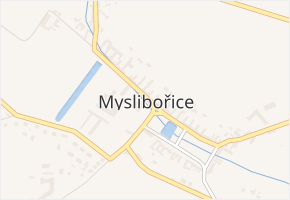 Myslibořice v obci Myslibořice - mapa části obce