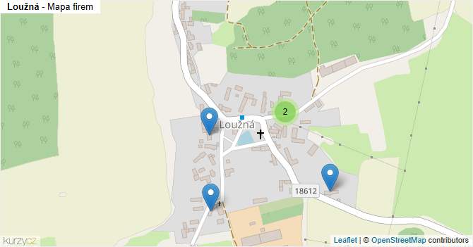 Loužná - mapa firem
