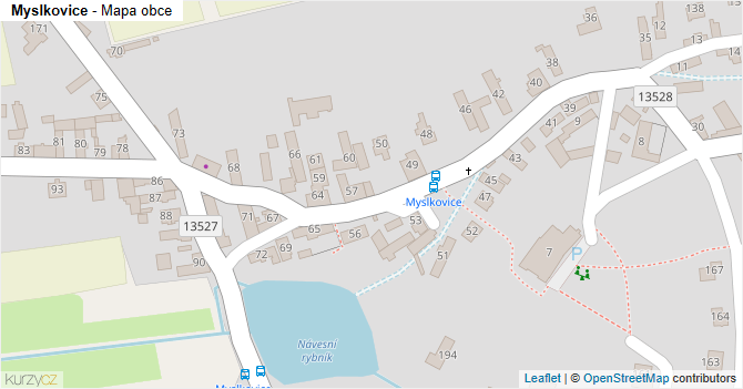 Myslkovice - mapa obce