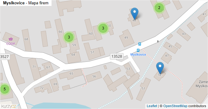 Myslkovice - mapa firem