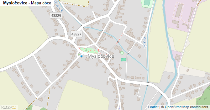 Mysločovice - mapa obce