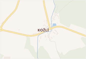 Kožlí v obci Myštice - mapa části obce