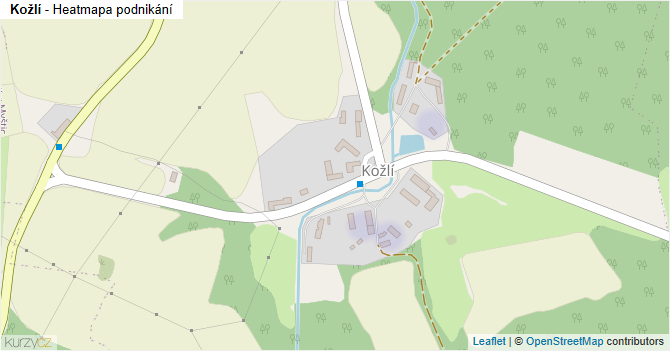 Kožlí - mapa podnikání