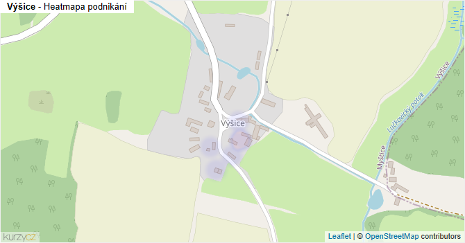 Výšice - mapa podnikání
