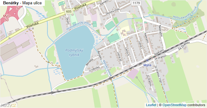 Benátky - mapa ulice