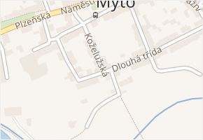 Dlouhá třída v obci Mýto - mapa ulice